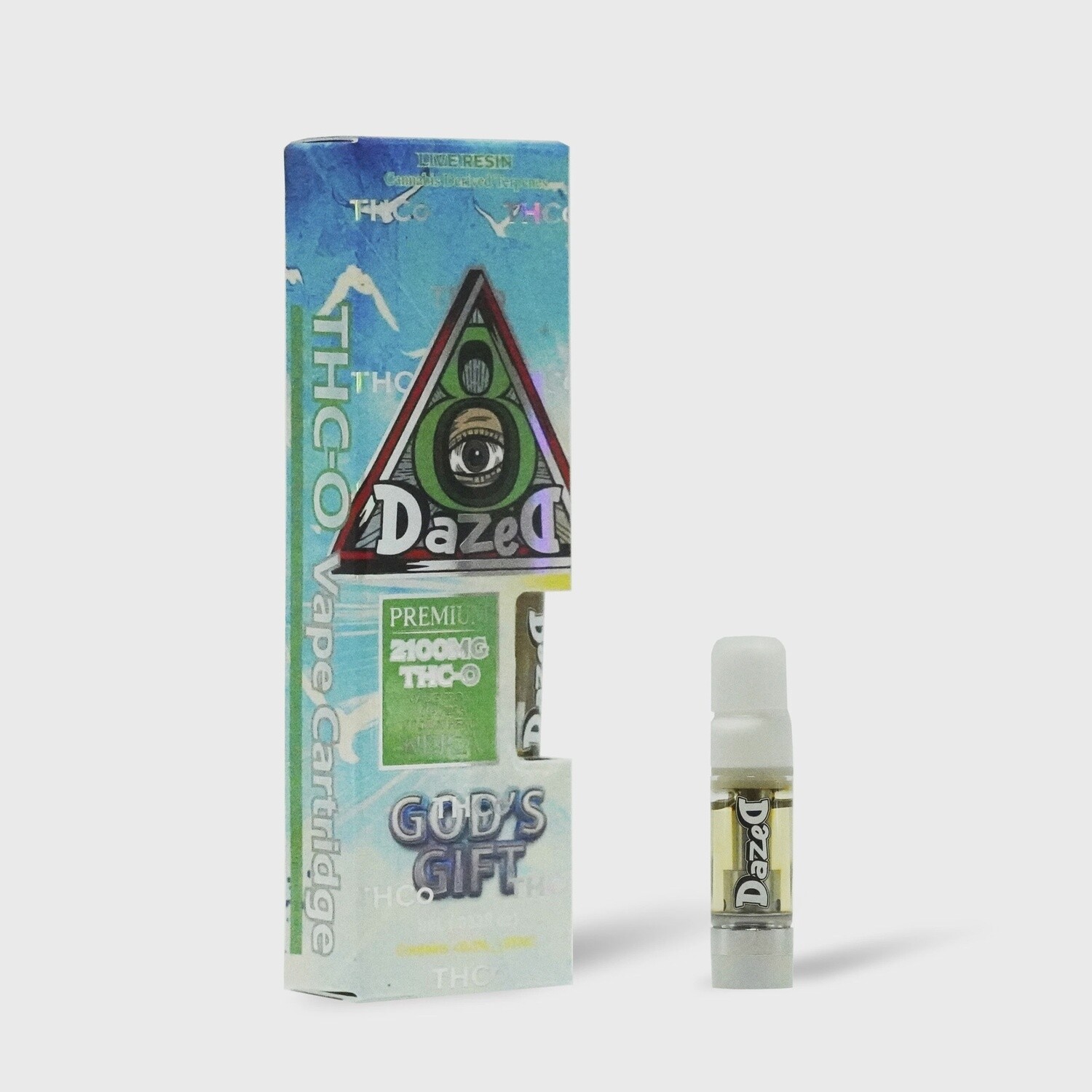 Dazed8 2.1g THC-O Live Resin Cartridge  - God's Gift