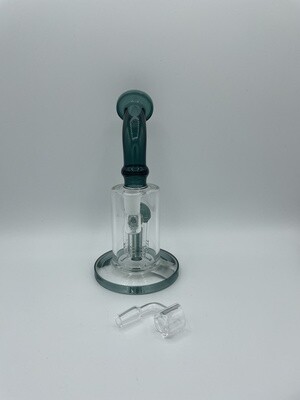 Bent Neck Tree Arm Perc Rig 10 inch Glass Water Pipe - Assorted Colors