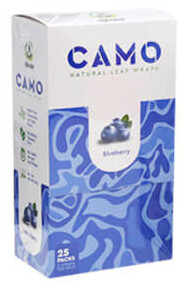 Camo Natural Leaf Rolling Wraps - 5 Count