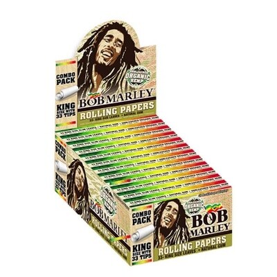 Bob Marley Organic Rolling Papers | King Size with Tips