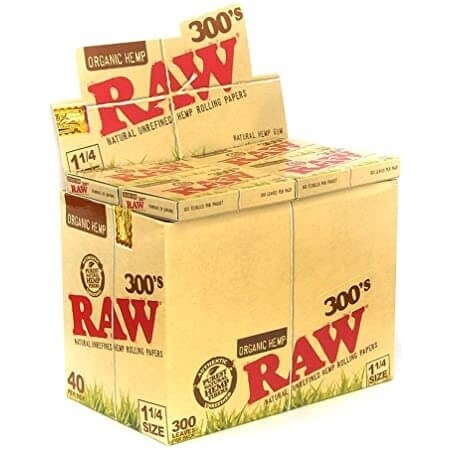 Raw 300's Organic Hemp Rolling Paper | 1 1/4
