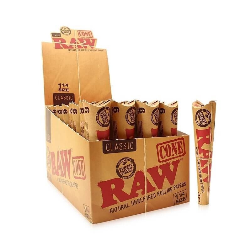 Raw Classic Cones - 1 1/4 6ct