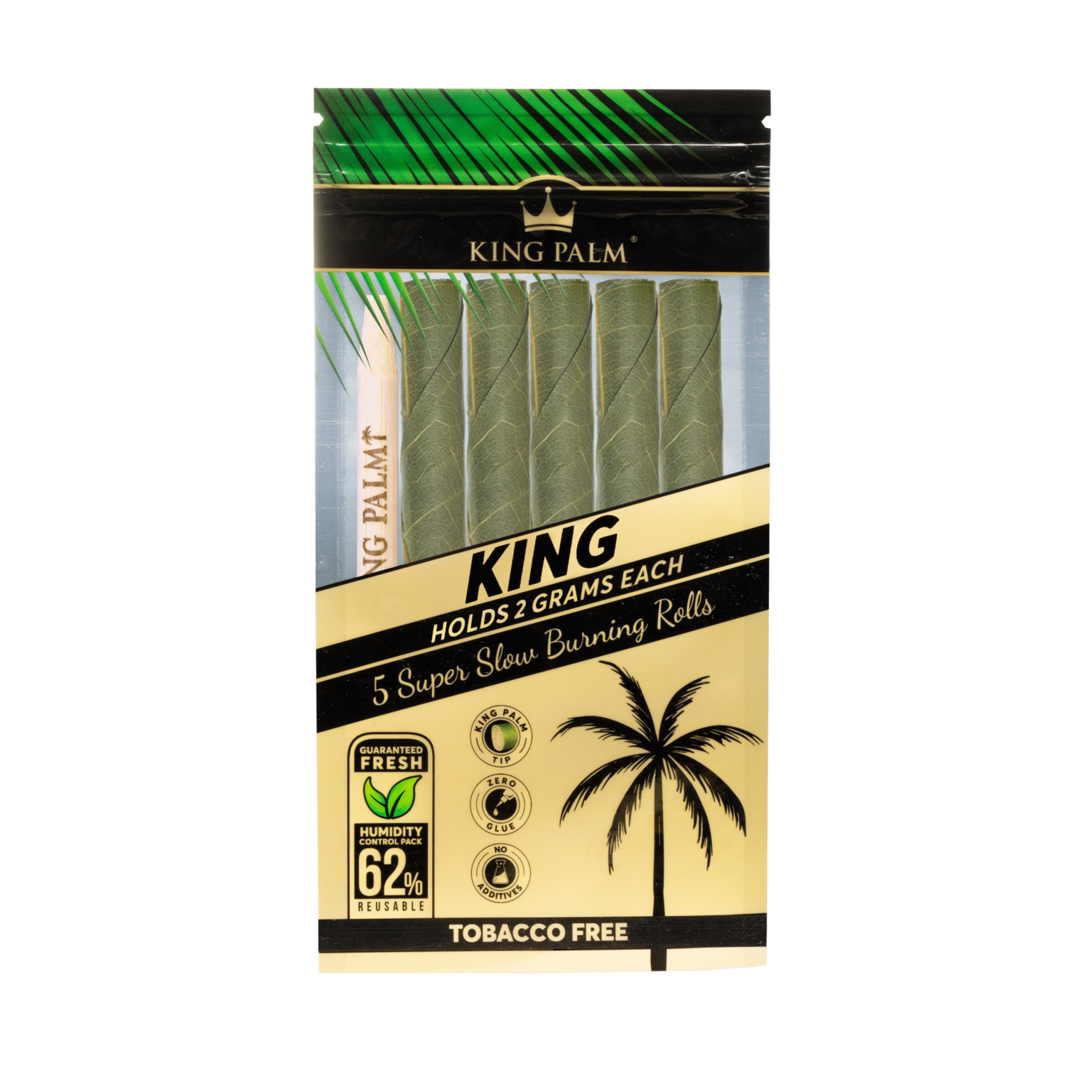 Hand Rolled Leaf By King Palm, Size: King Size, Quantity: 2 Pack