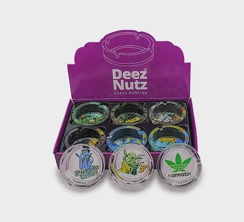 Deez Nutz Silicone Glass Ashtray | 6 Count Display