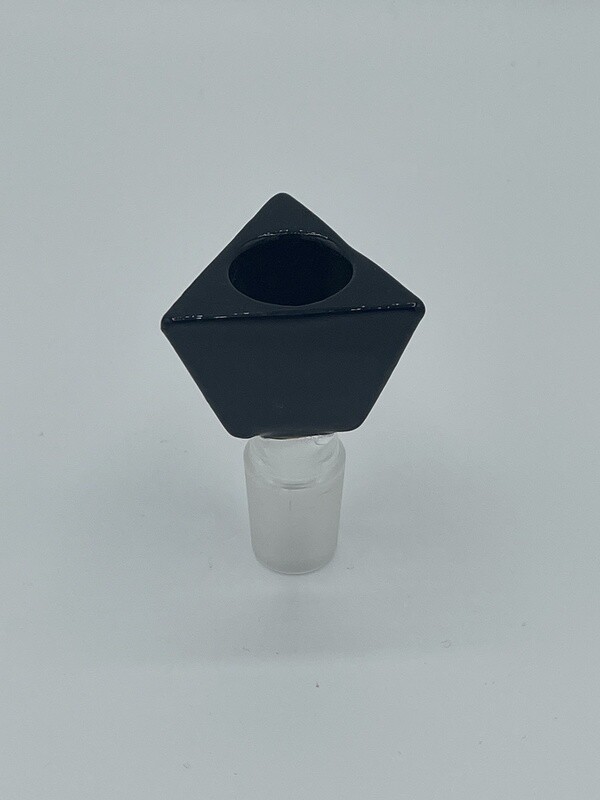 Heavy Triangle Glass Bowl Assorted Colors