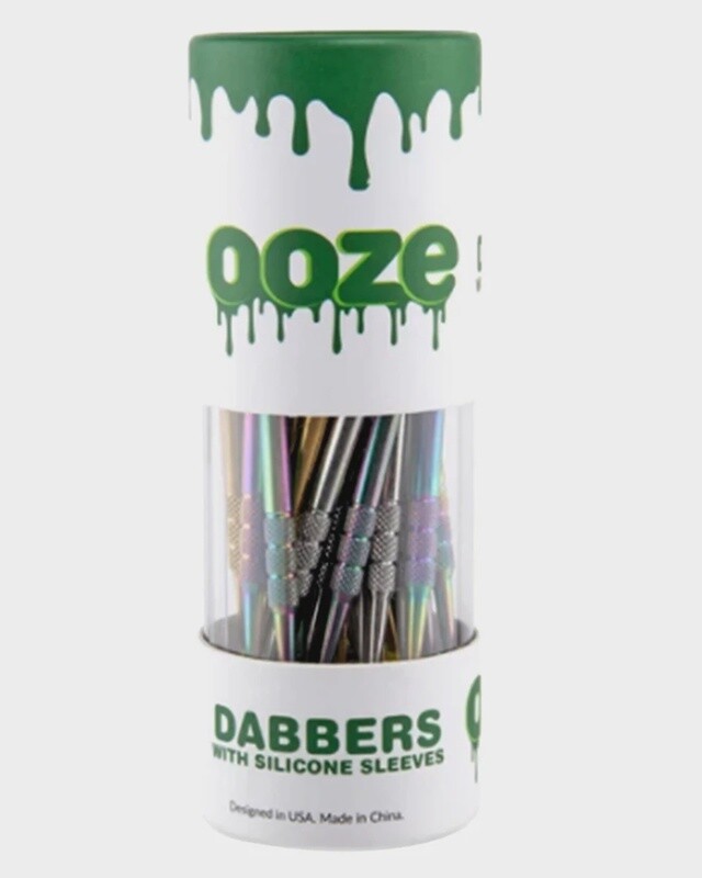 Ooze Dabbers Stainless Steel Silicone-Tipped Dab Tool Assorted Colors