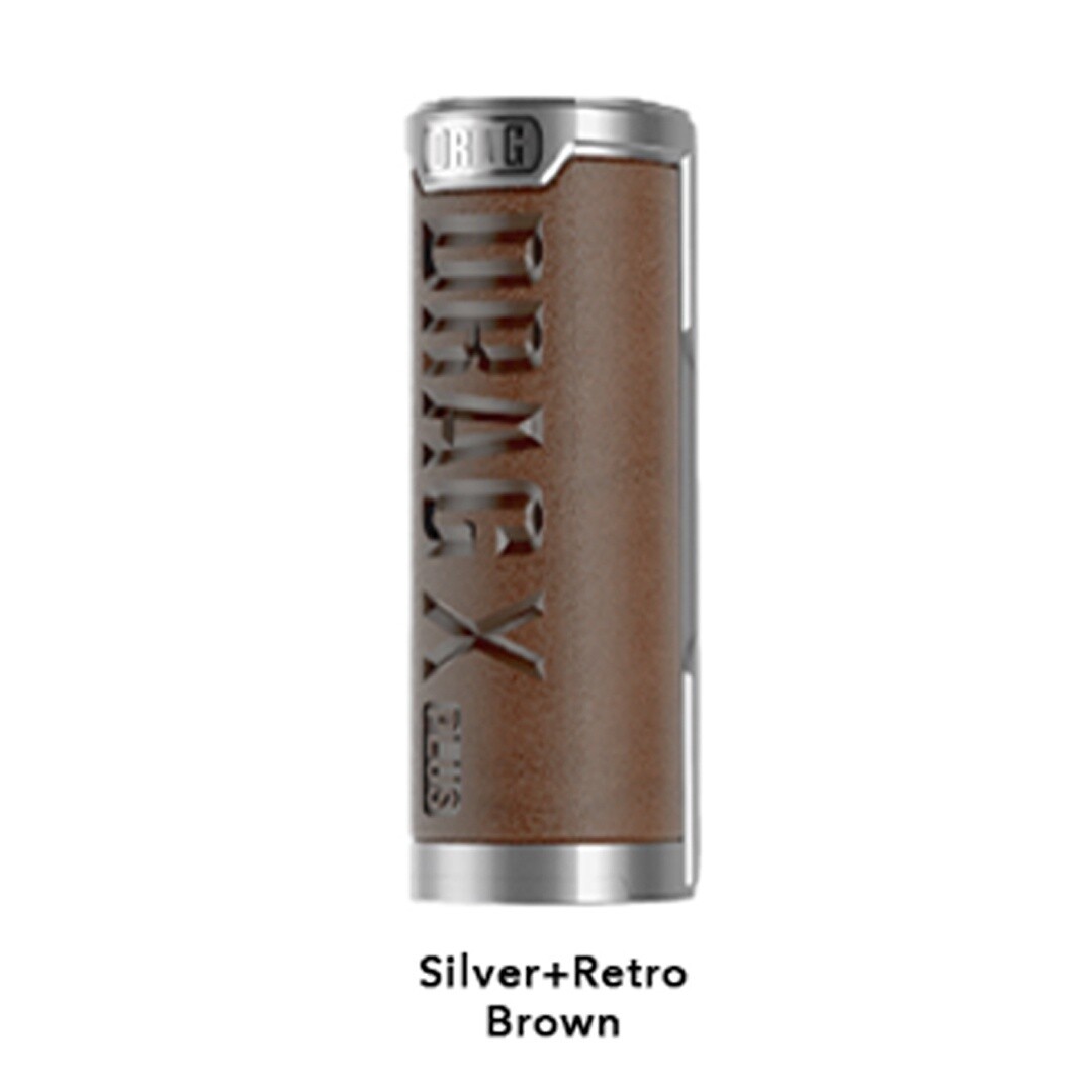 Voopoo Drag X Plus Pro 100w Mod, Colour: Silver/Retro Brown