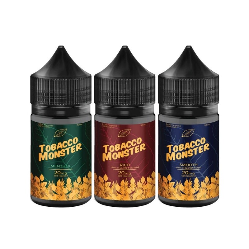 Tobacco Monster 30ml Salt Nic by Jam Monster