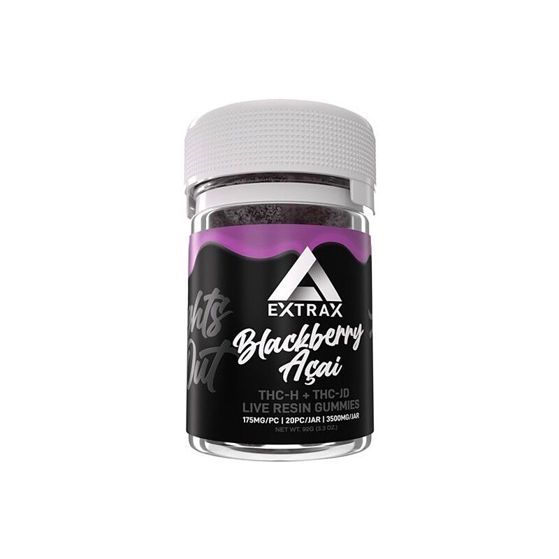 Lights Out Gummies 20ct Jar, Flavor: Blackberry Acai