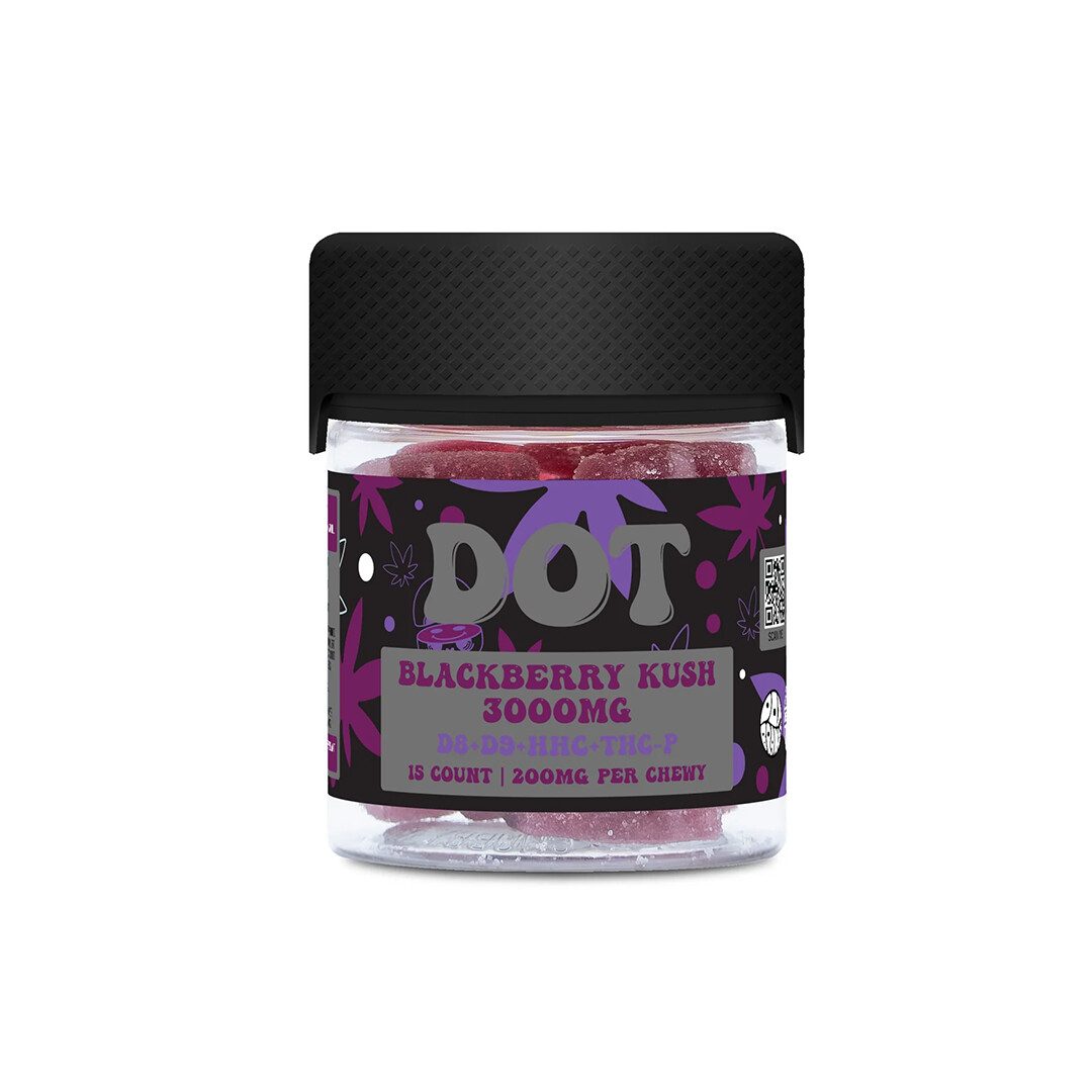 Noc Dot Blend Gummies (D8+D9+HHC+THC-P), Flavor: Blackberry