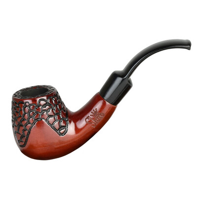 Pulsar Shire Pipes Engraved Bent Brandy Cherry Wood 5.5