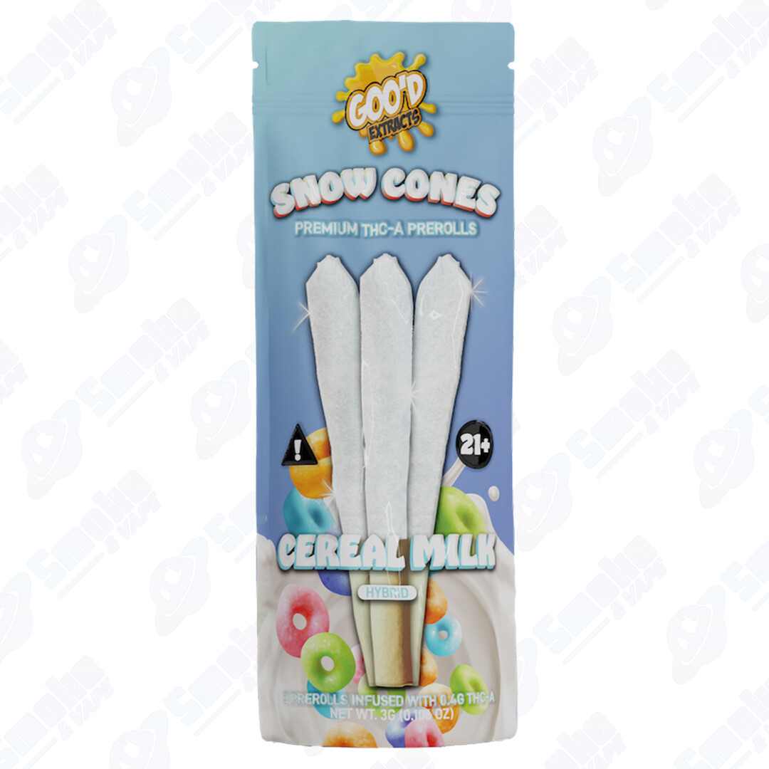 Goo'd Extract THCA Snow Cones, Strains: Cereal Milk