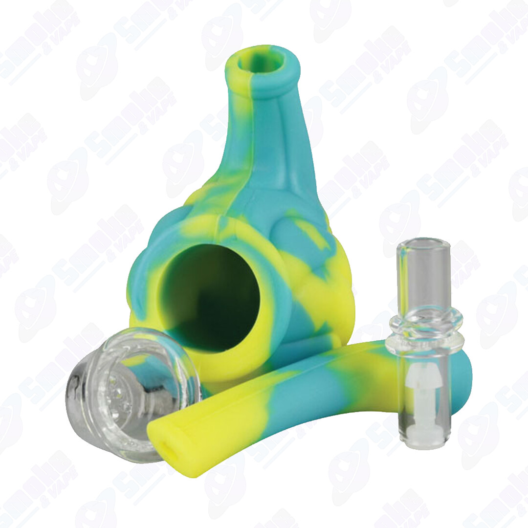 Silicone w/ Glass Screen 5.5" Hand Pipe - Assorted Color