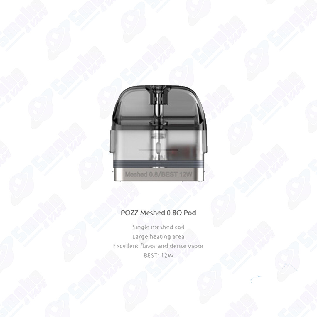 SMOK Pozz 2ML Refillable Replacement Pod, Ohm Strength: Meshed 0.8 ohm