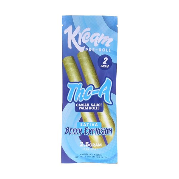 Kream THC-A 2.5g Pre-roll 2pk, Strains: Berry Explosion (Sativa)