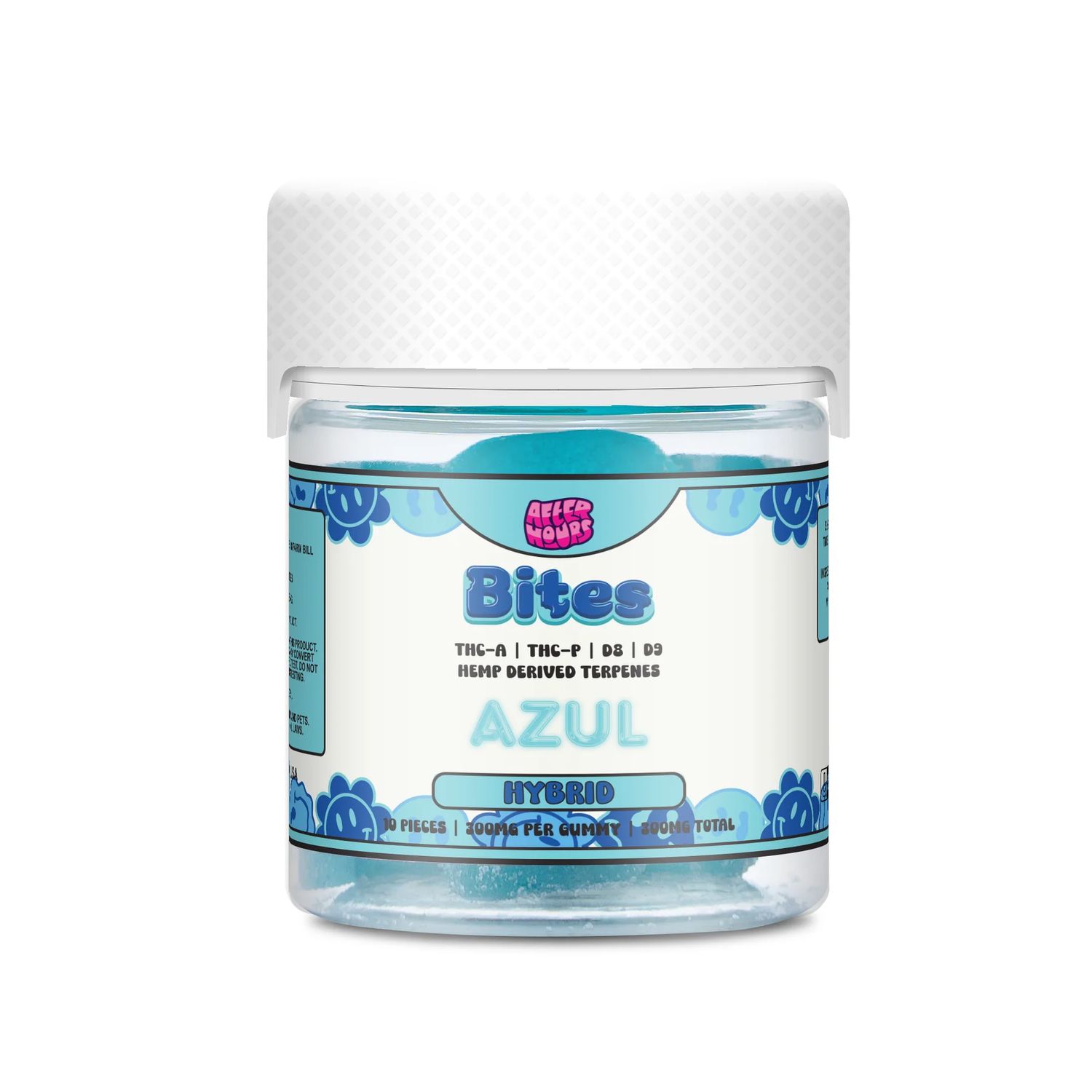 After Hours Bites Gummies 3000mg Jar, Flavor: Azul (Hybrid)