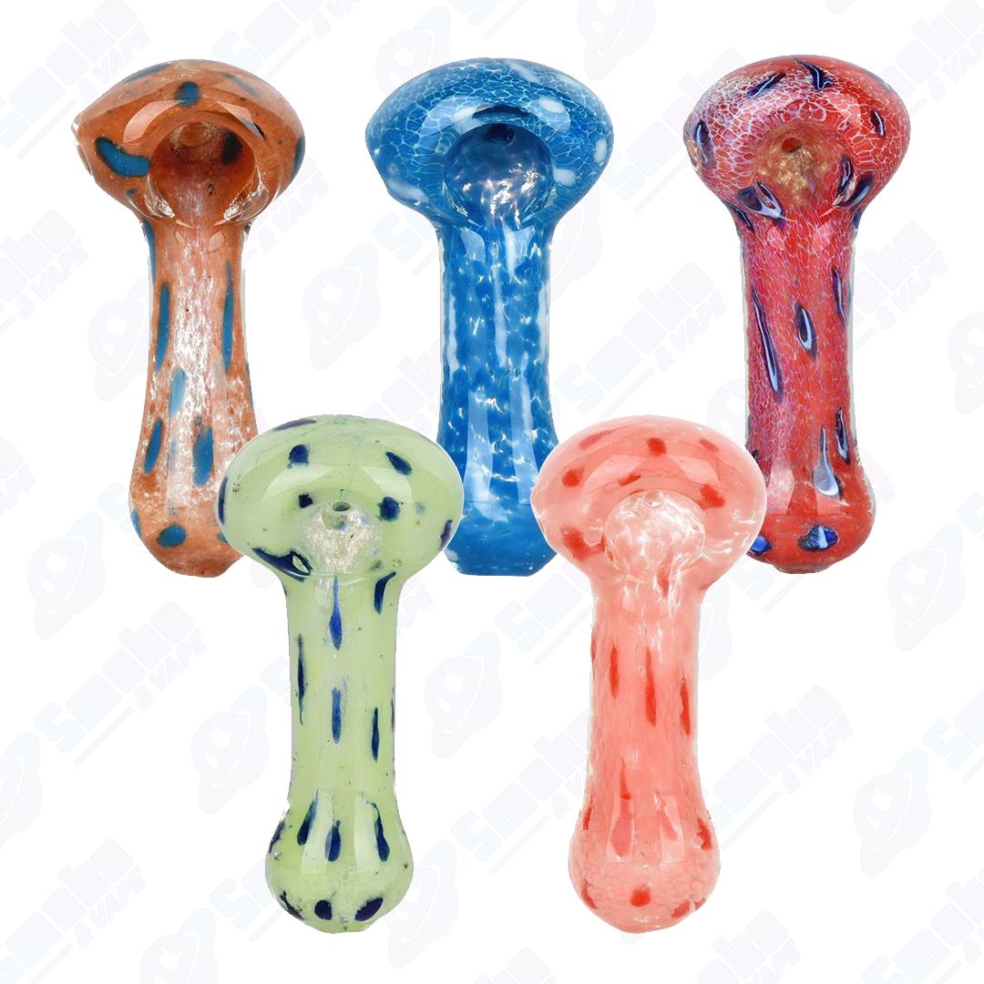 I’m Seeing Spots! Glass Spoon Hand Pipe - 3.5” / Colors Vary