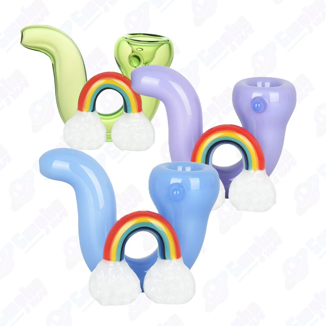 Radiant Rainbow Sherlock Pipe - 3.5”/Colors Vary