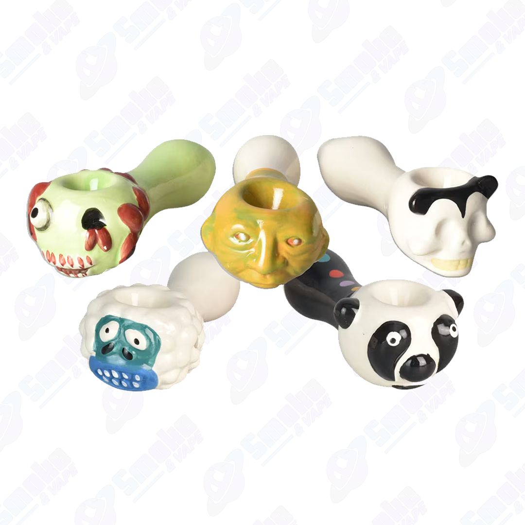 Ghoulish Creature Ceramic Hand Pipe -4.5“/Asst Styles