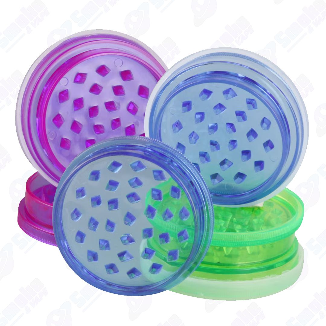 2.5" Acrylic 2pc Grinder w/storage