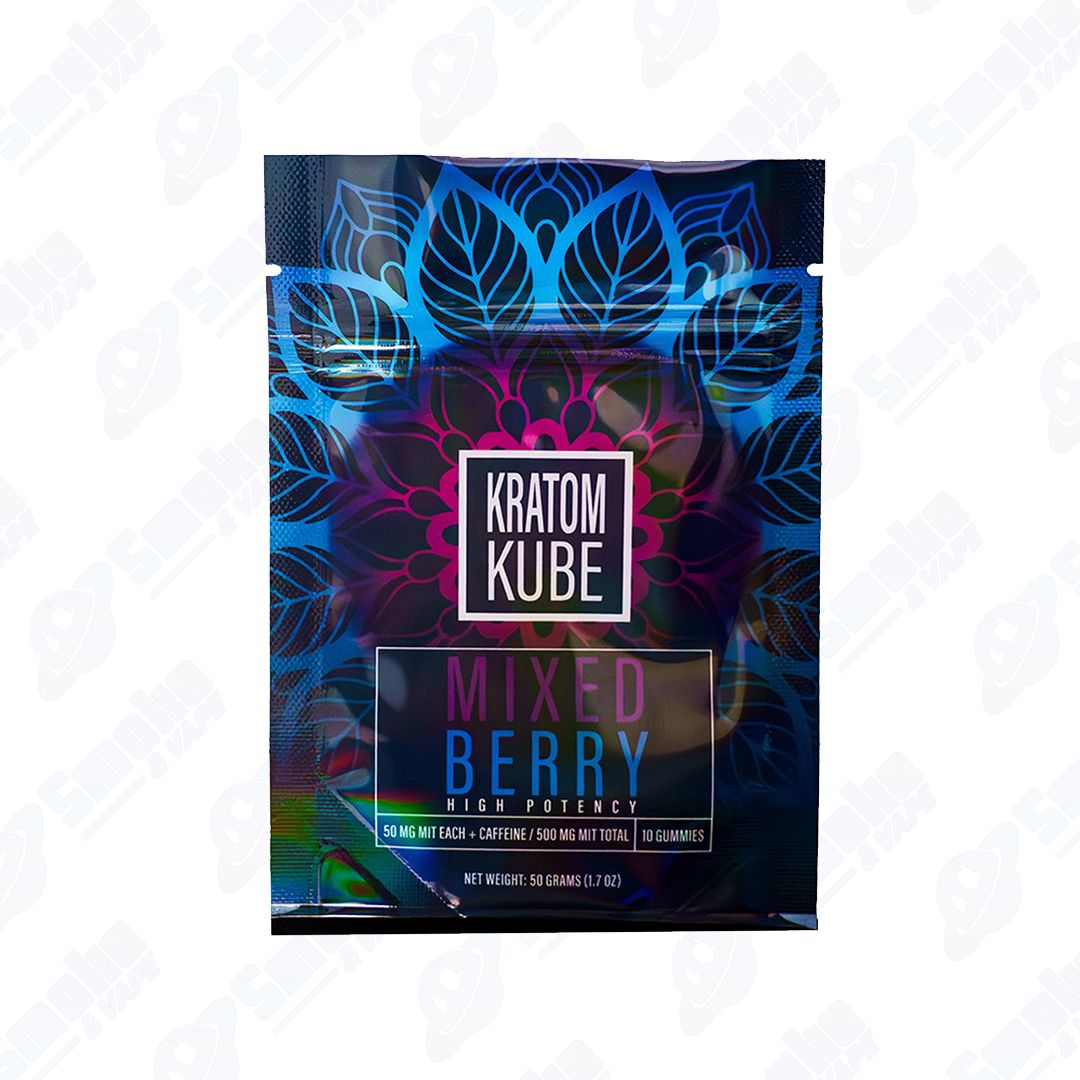 Kratom Kube Kratom Gummies, Flavor: Mixed Berry