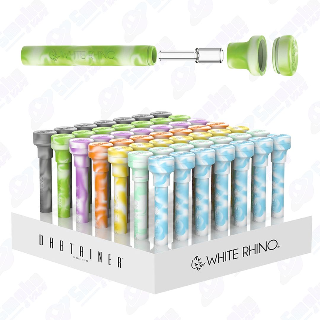 White Rhino Dabtainer Silicone Glow in the Dark Dab Straw
