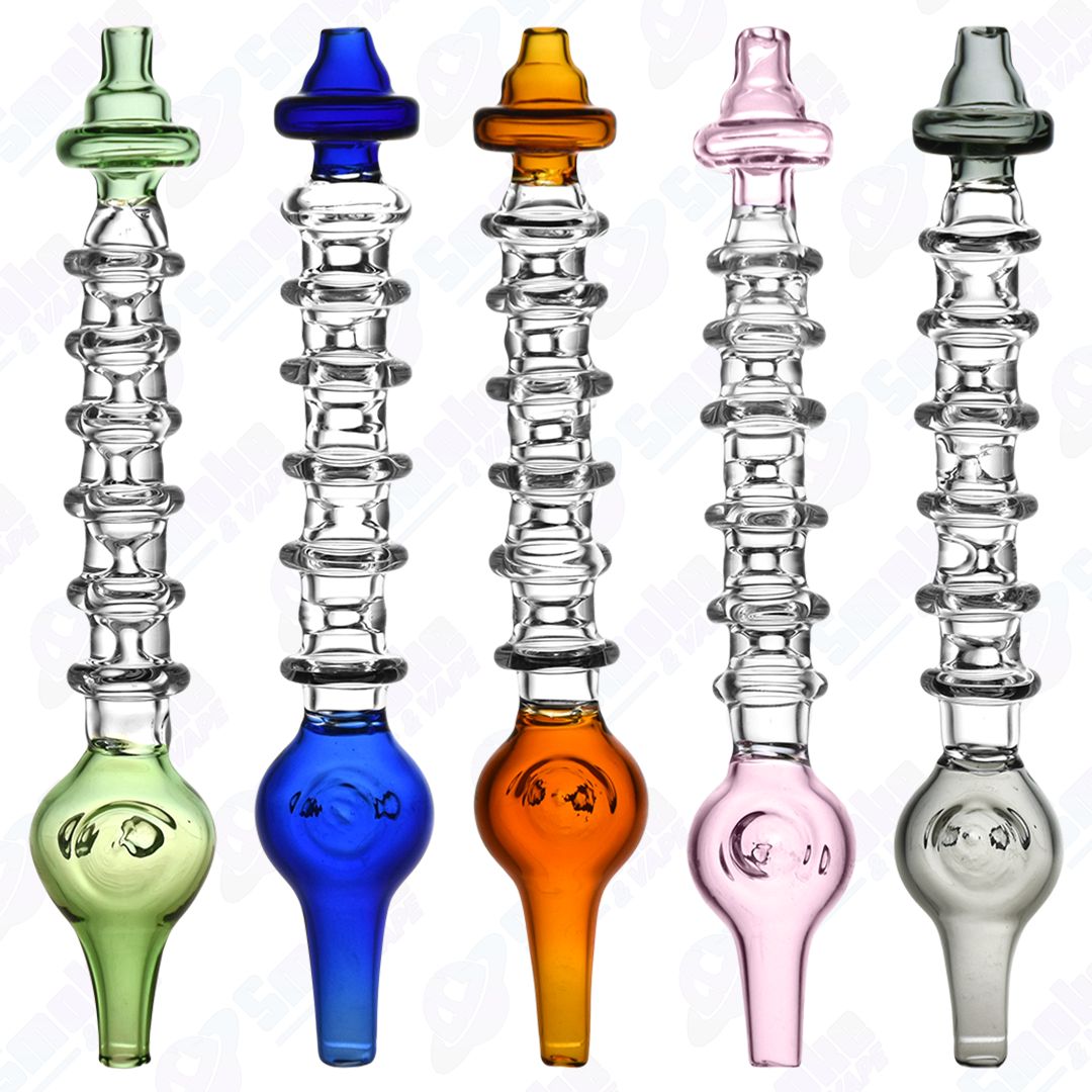 6" Ring of Enlightenment Glass Dab Straw