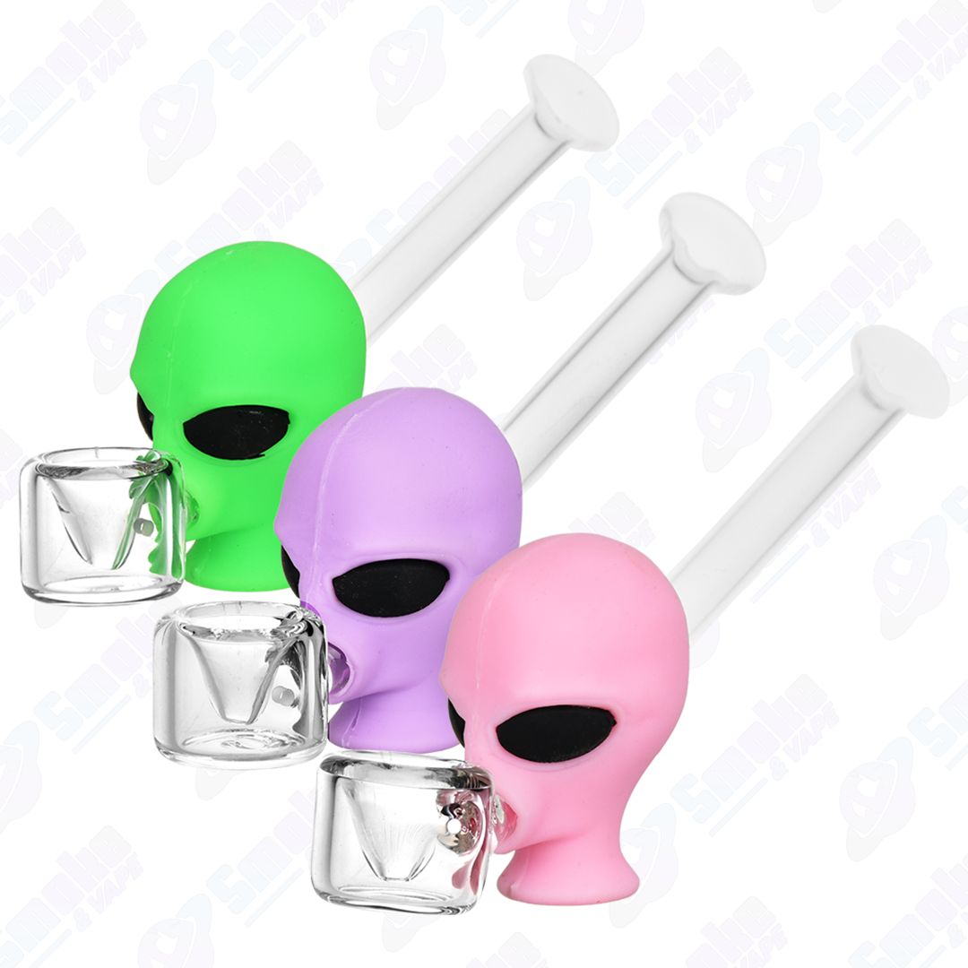 Alien Head 5" Hand Pipe Assorted Colors