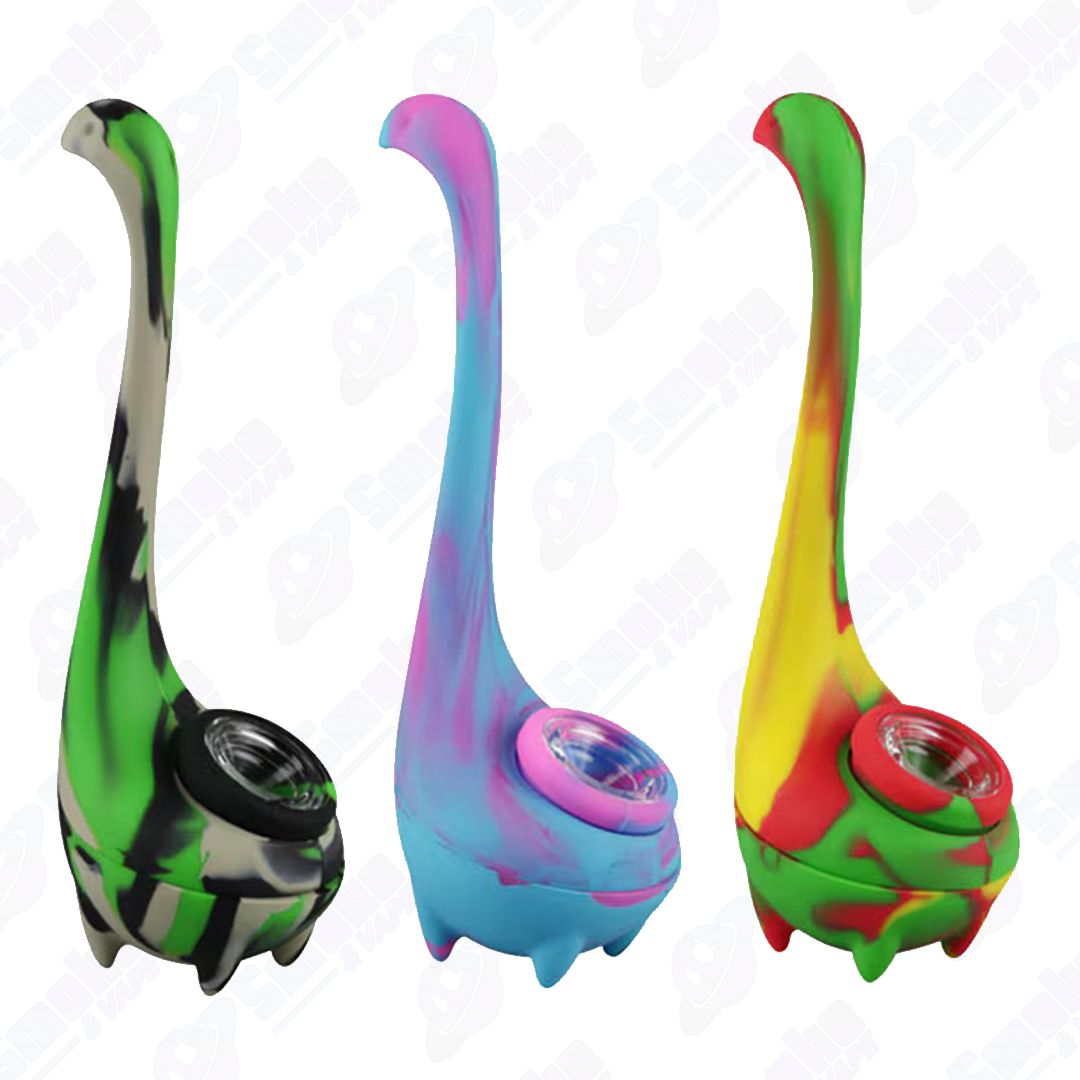 Loch Ness Monster Silicone 7" Hand Pipe