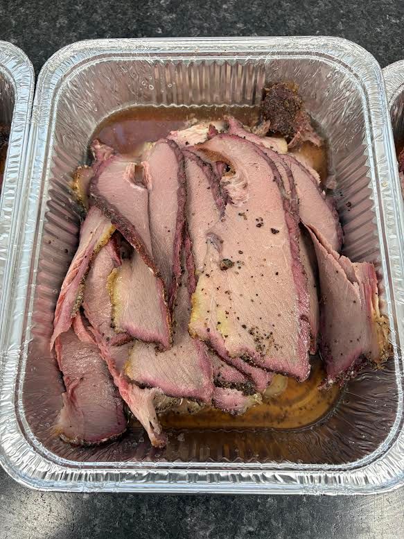3 lb slow roasted Brisket Pick up May 15th & 16th