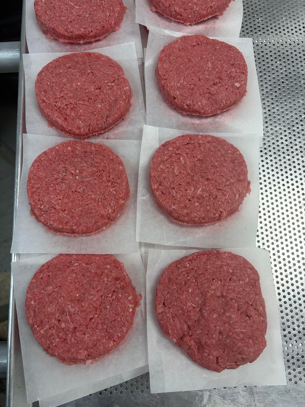 20 - 1/4 lb  Our Own  hamburger patties Pickup August 7th  & 8th
