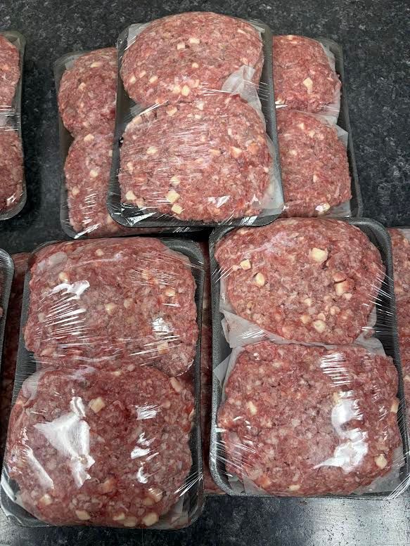 20- 1/4 lb  Fresh Bacon Cheddar patties  Pick up May 29th & 30th