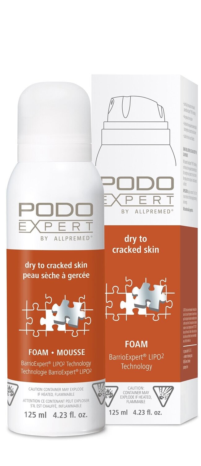 Podoexpert by Allpremed® dry to cracked skin foam 125ml