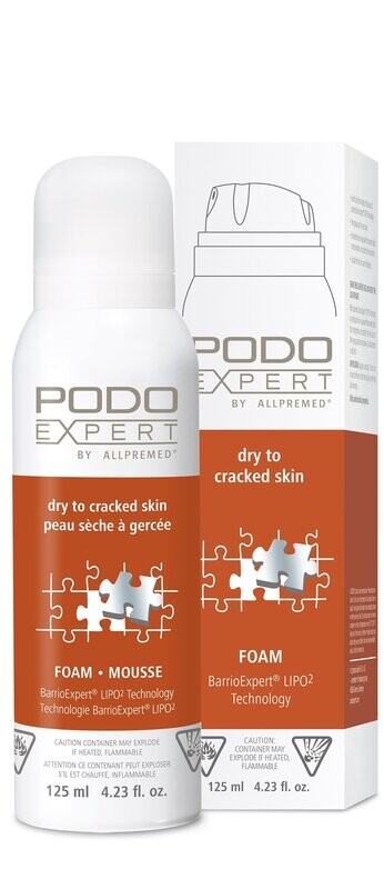 Podoexpert by Allpremed® dry to cracked skin foam 125ml