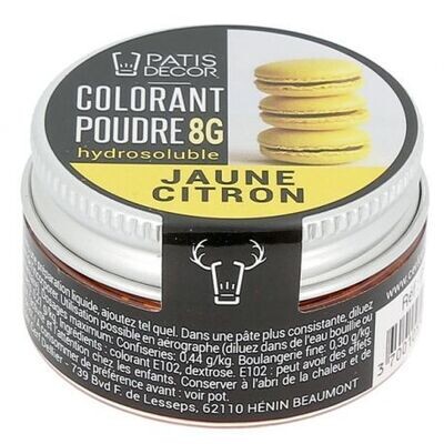 Colorant jaune citron