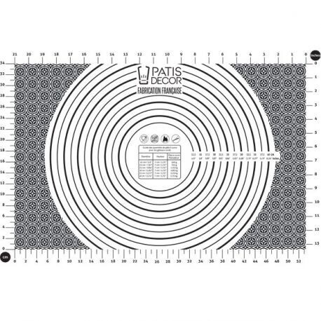 Tapis de pâtisserie, Taille: 40 x 60 cm