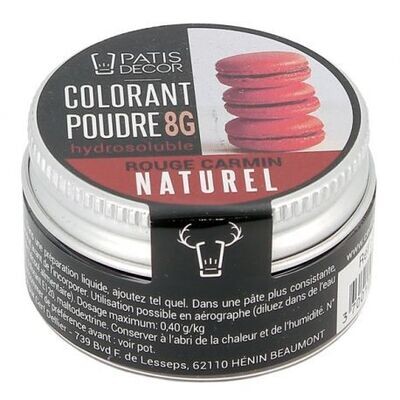 Colorant rouge carmin naturel