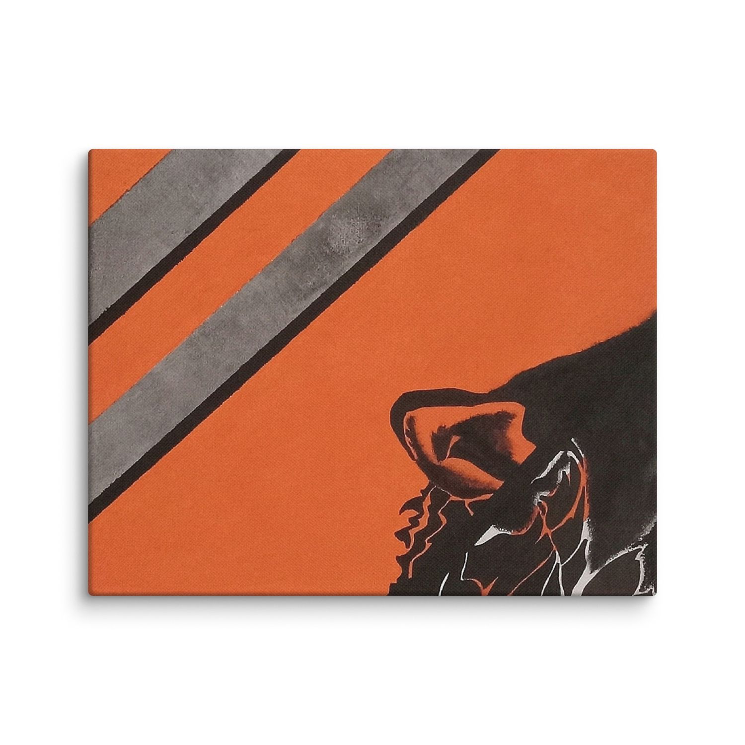 Midnight Wolf 14 x 11 canvas print (2)