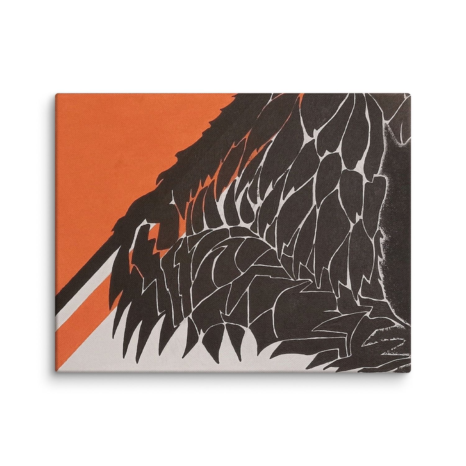 Midnight Wolf 14 x 11 canvas print (4)