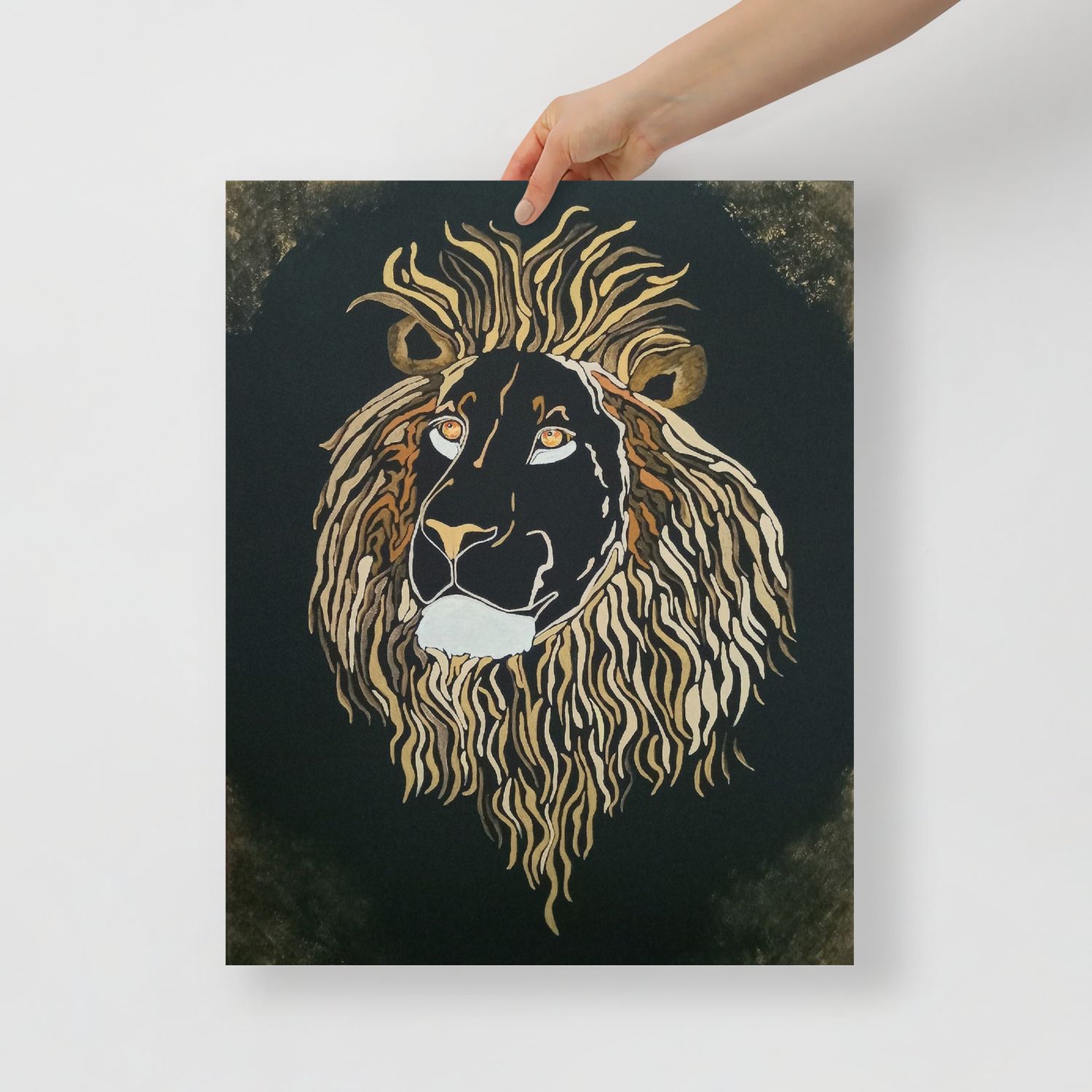 Crown Lion Matte Paper Poster 16 x 20