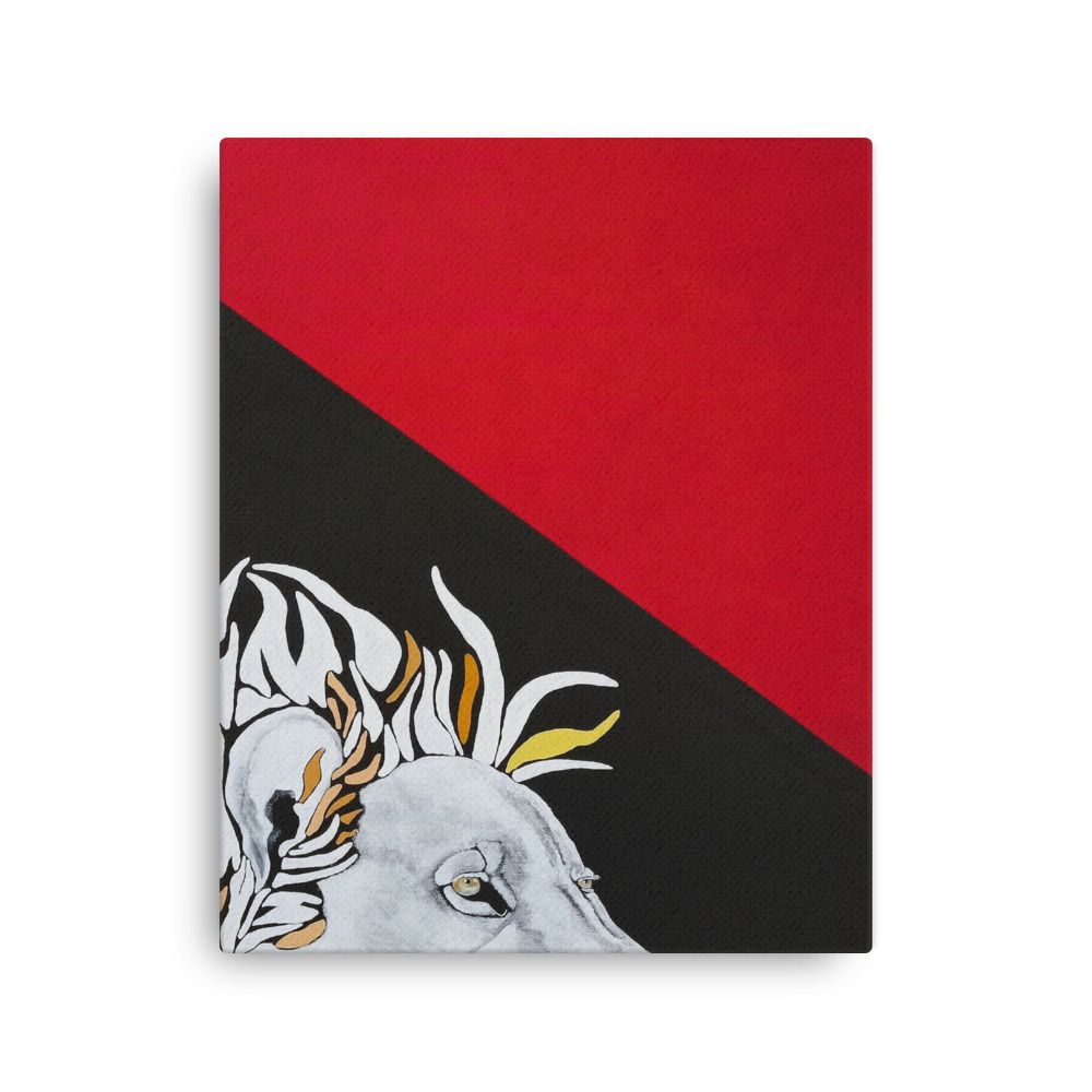 White Lion Design 16 x 20 Thin canvas print (1) Individuals