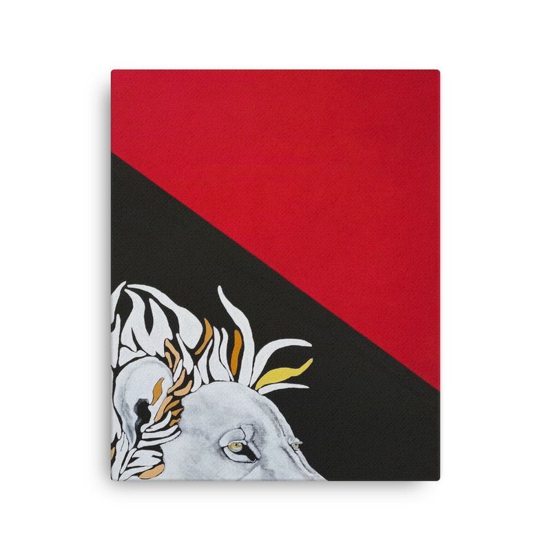 White Lion Design 16 x 20 Thin canvas print (1) Individuals