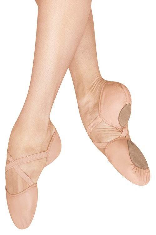 Balletschoenen met splitzool en elastiek (Canvas)