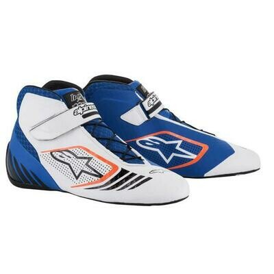 CHAUSSURES ALPINESTARS TECH 1-KX SHOES BLEU BLANC ORANGE