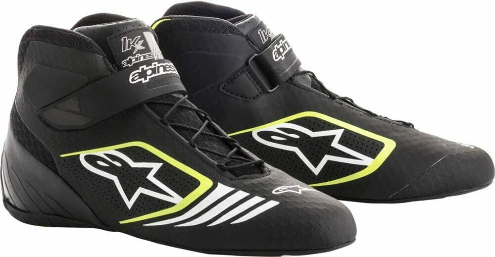 CHAUSSURES ALPINESTARS TECH 1-KX SHOES NOIR JAUNE FLUO