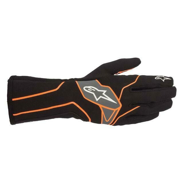 GANTS ALPINESTARS TECH 1-K V2 GLOVES NOIR - ORANGE-GRIS