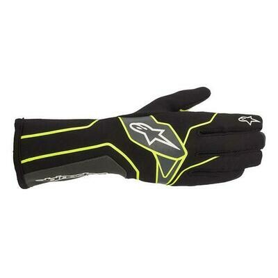 GANTS ALPINESTARS TECH 1-K V2 GLOVES NOIR JAUNE FLUO GRIS