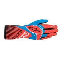 GANTS ALPINESTARS TECH 1 RACE V2 GLOVES ROUGE FLUO BLEU COBALT