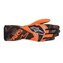 GANTS ALPINESTARS TECH 1 RACE V2 CAMO ORANGE FLUO NOIR
