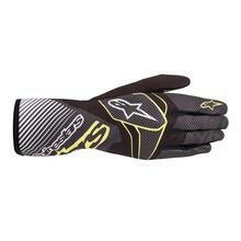 GANTS ALPINESTARS TECH 1 RACE V2 CARBON NOIR VERT LIME BLANC